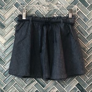 Girls size 8 Gymboree Full Chambray Blue Skirt EUC